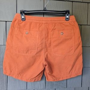 Taylor Stitch Apres Shorts Men XSMALL XS Drawstring Waist Casual Corduroy Orange